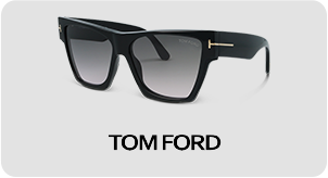 משקפי שמש טום פורד מסגרת גאומטרית בצבע שחור ועדשות אפורות